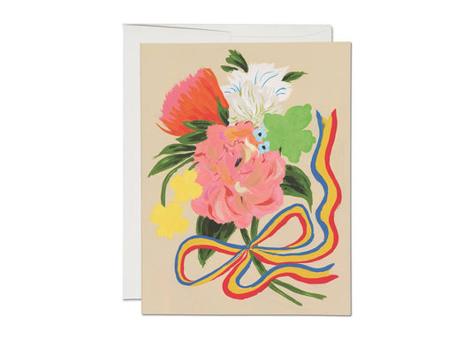 Red Cap Cards - Everyday Bouquet greeting card: Singles