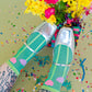 Nettle Studios - Women’s Cotton Ankle Socks - Pink Tulips