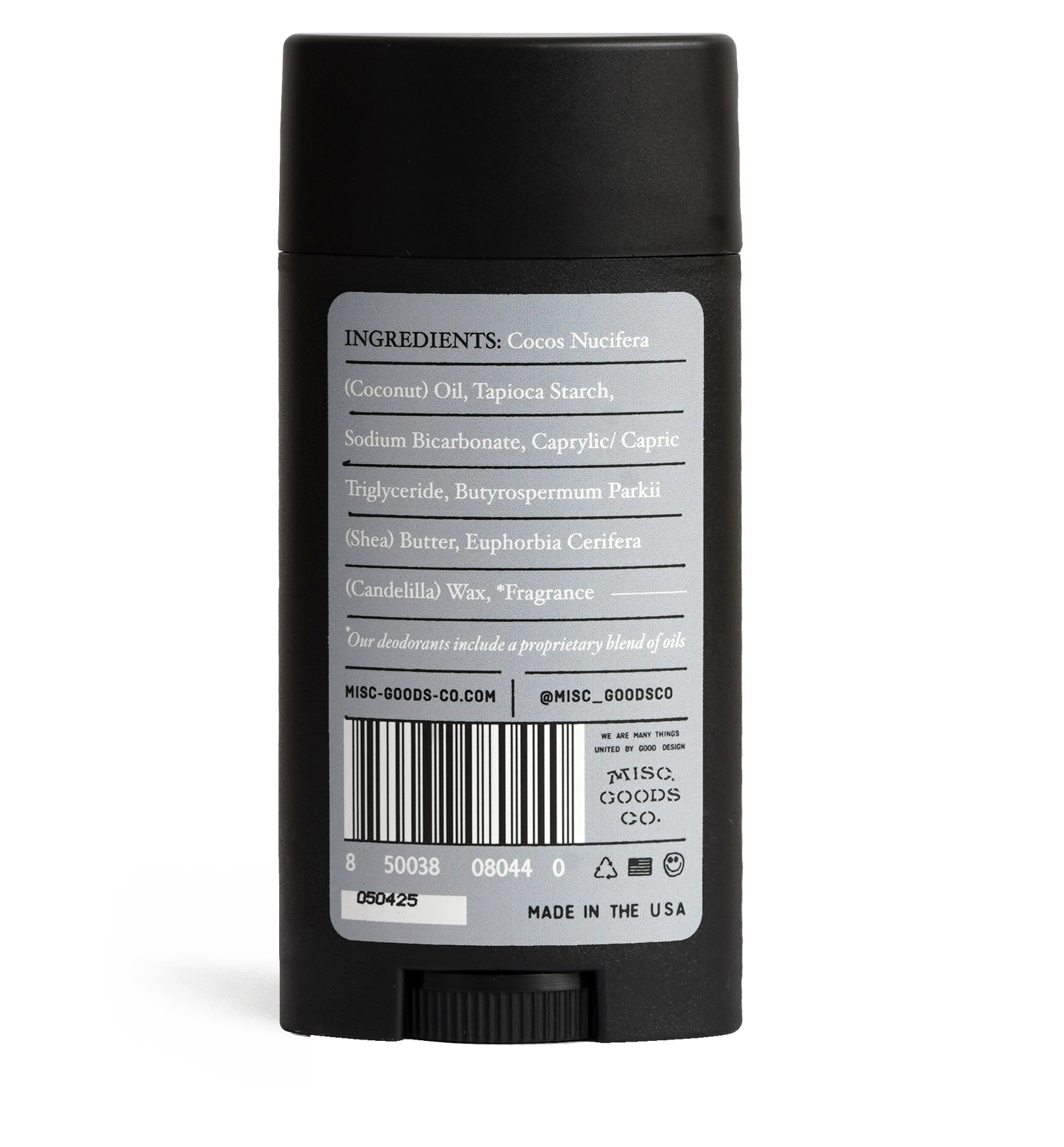 Misc Goods Co. - Greyhaven Natural Deodorant