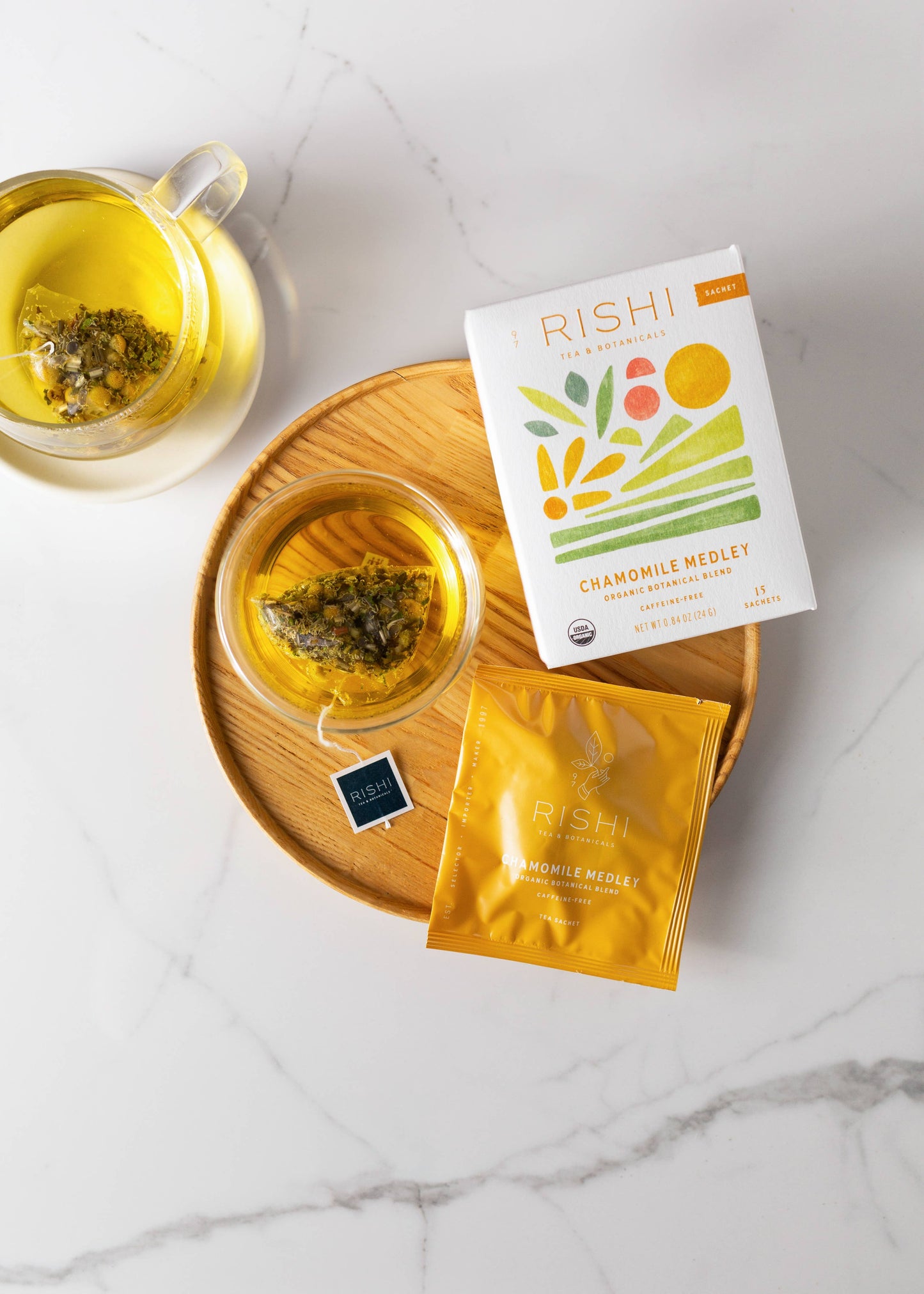 Rishi Tea & Botanicals - Chamomile Medley Organic Herbal Tea Sachets