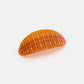 CHUNKS - Oval Barrette in Caramel Plaid
