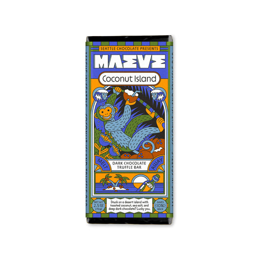 Seattle Chocolate Presents Maeve - Coconut Island Truffle Bar