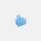 CHUNKS - Midi Box Claw in Blue Lattice