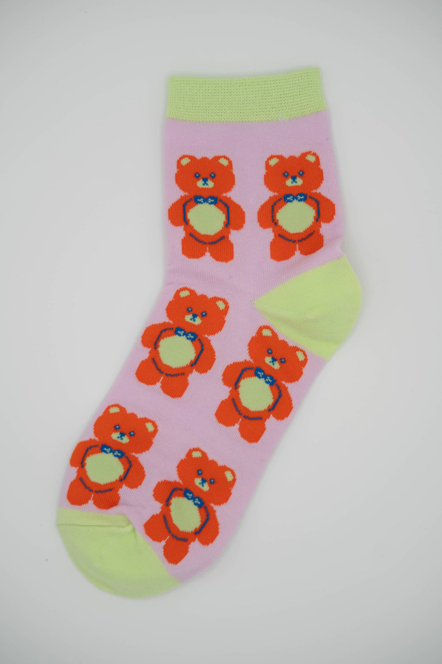 Nettle Studios - Women’s Cotton Ankle Socks - Cinnamon Bears