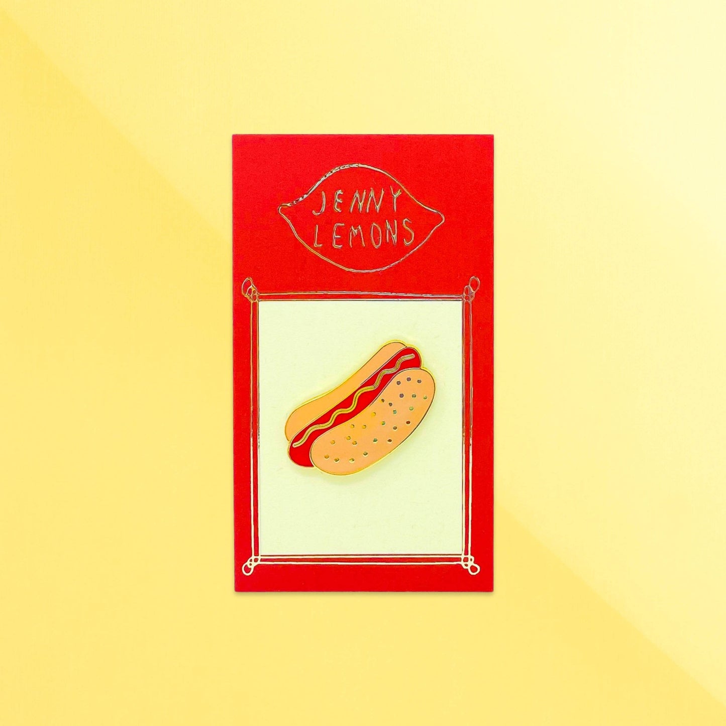 Jenny Lemons - Hot Dog Enamel Pin