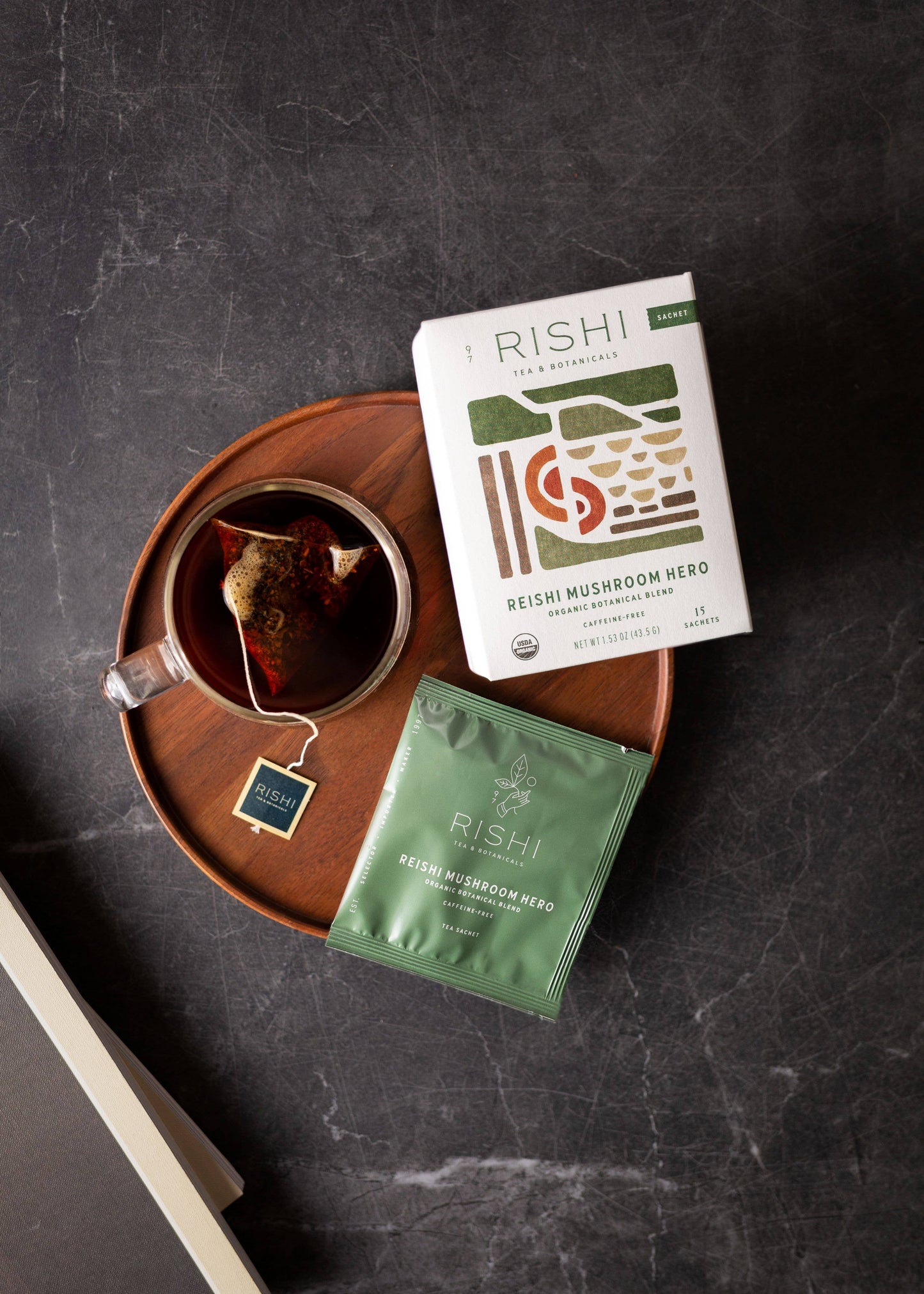 Rishi Tea & Botanicals - Reishi Mushroom Hero Organic Herbal Tea Sachets