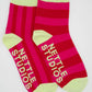 Nettle Studios - Women’s Cotton Ankle Socks - Sweetheart Stripes