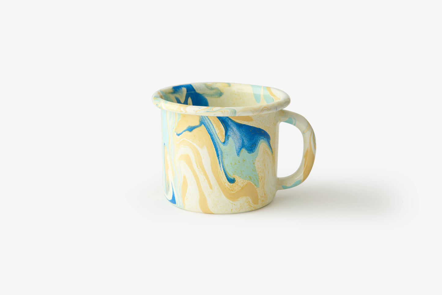 Crow Canyon Home - BORNN Multi Swirl Enamelware 12 oz Mug: Peach Swirl