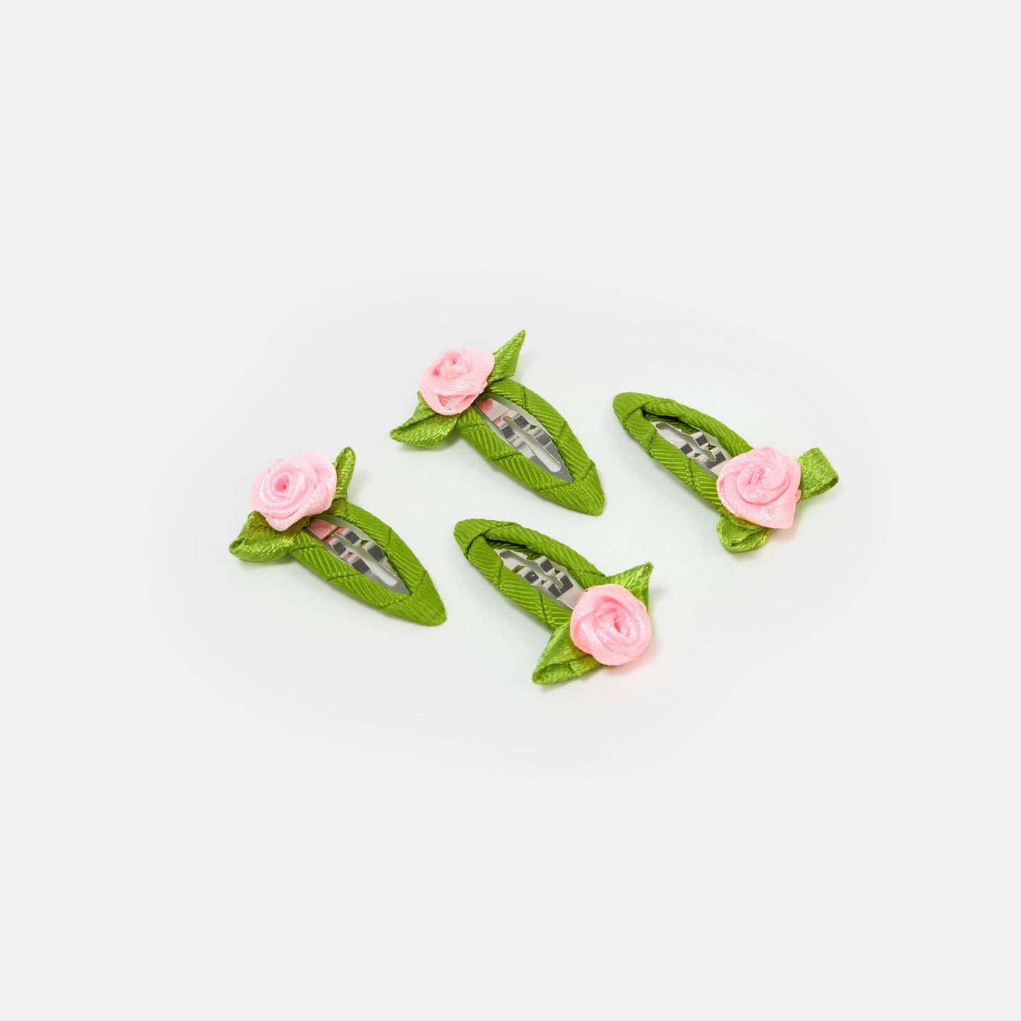 CHUNKS - Rosette Snap Clips in Blush