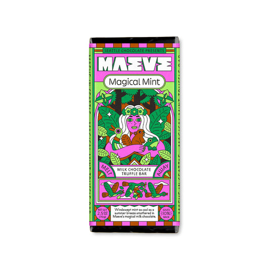 Seattle Chocolate Presents Maeve - Magical Mint Truffle Bar