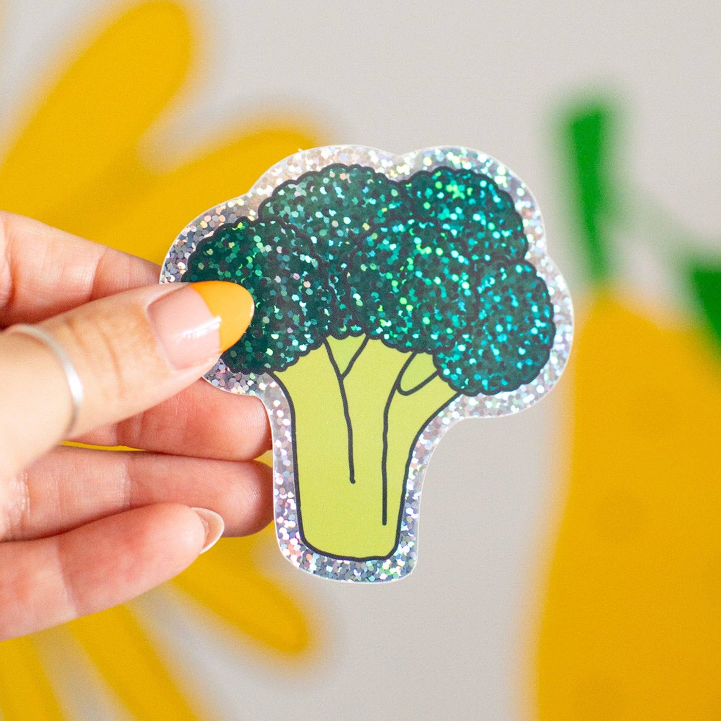 Jenny Lemons - Glitter Broccoli Sticker