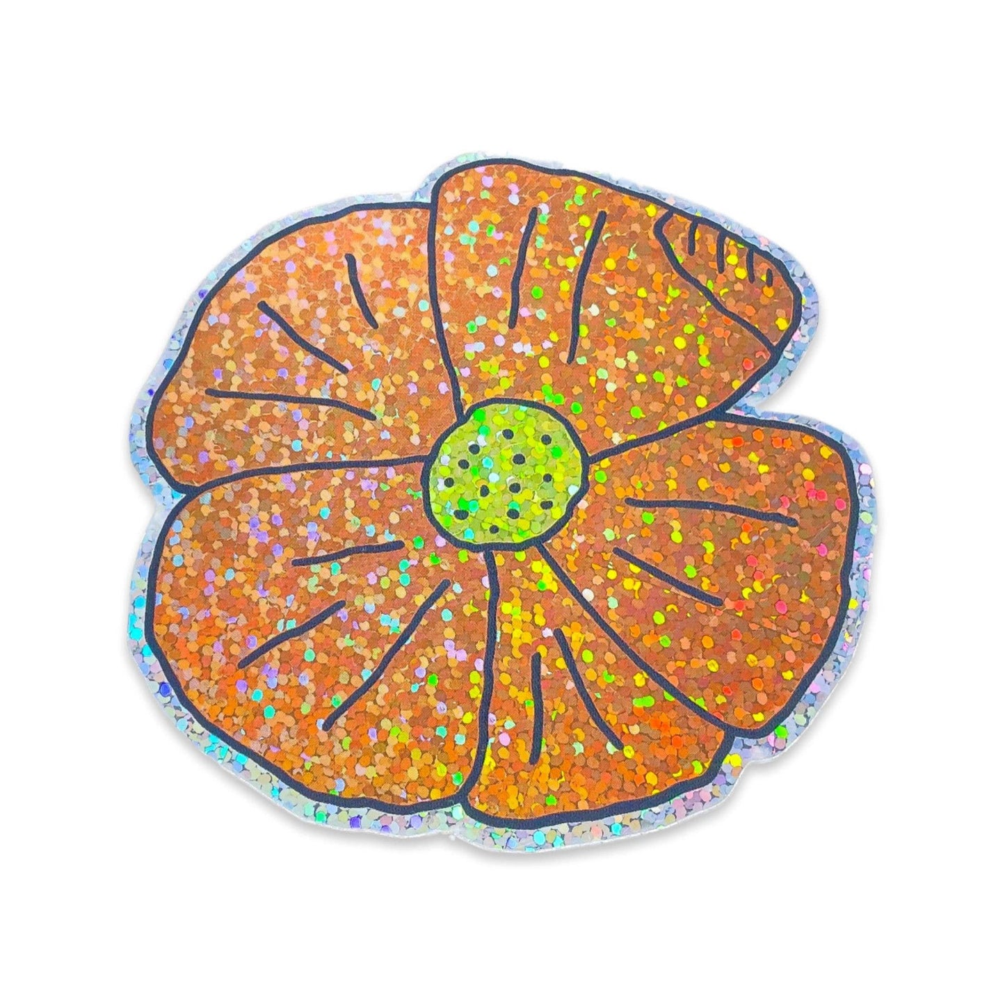 Jenny Lemons - Glitter Poppy Sticker