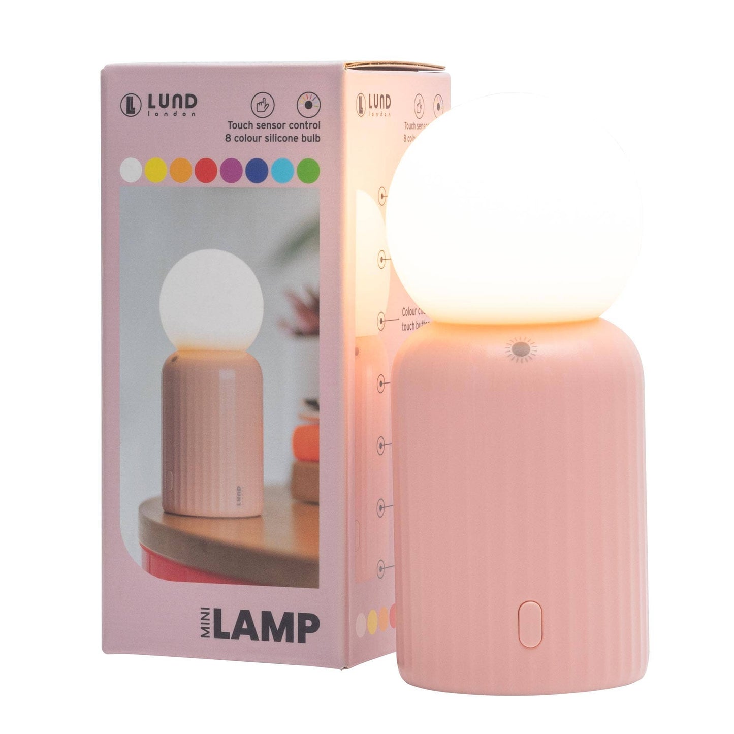 Lund Design House - Mini Wireless 8 Colour Changing Lamp: Mint