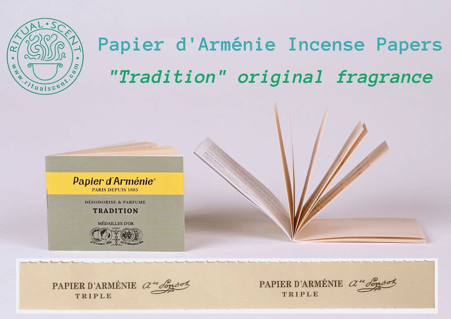 Ritual Scent - Papier d'Arménie French Incense paper booklets (darmenie): Traditional