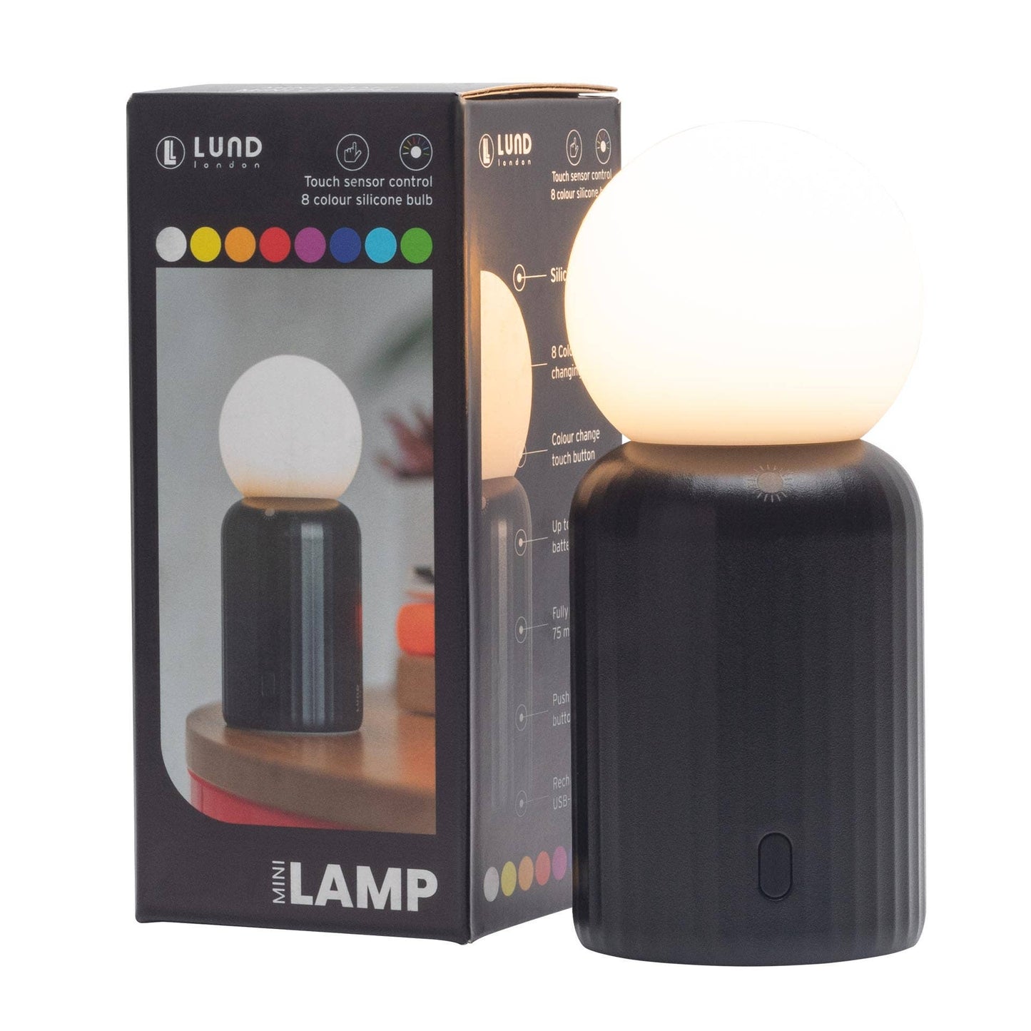Lund Design House - Mini Wireless 8 Colour Changing Lamp: Mint