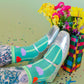 Nettle Studios - Women’s Cotton Ankle Socks - Pink Tulips
