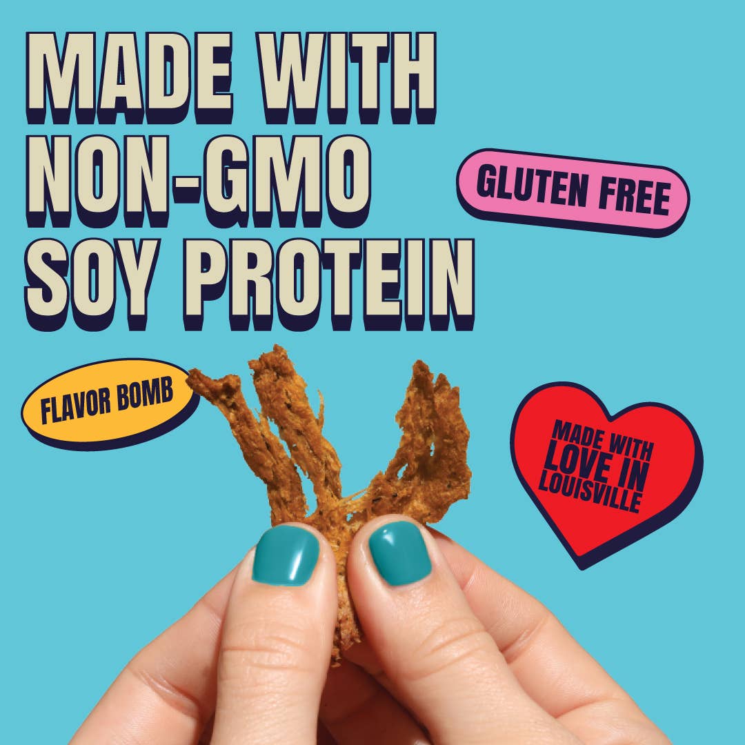 Louisville Vegan Jerky Co. - Vegan & Plant Based Smoked Black Pepper Jerky 3 oz: Single bag