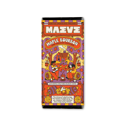 Seattle Chocolate Presents Maeve - NEW!  Fall - Maple Bourbon Truffle Bar