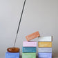 BOTANICA - Bubble Incense Holder: Blue Milk Glass