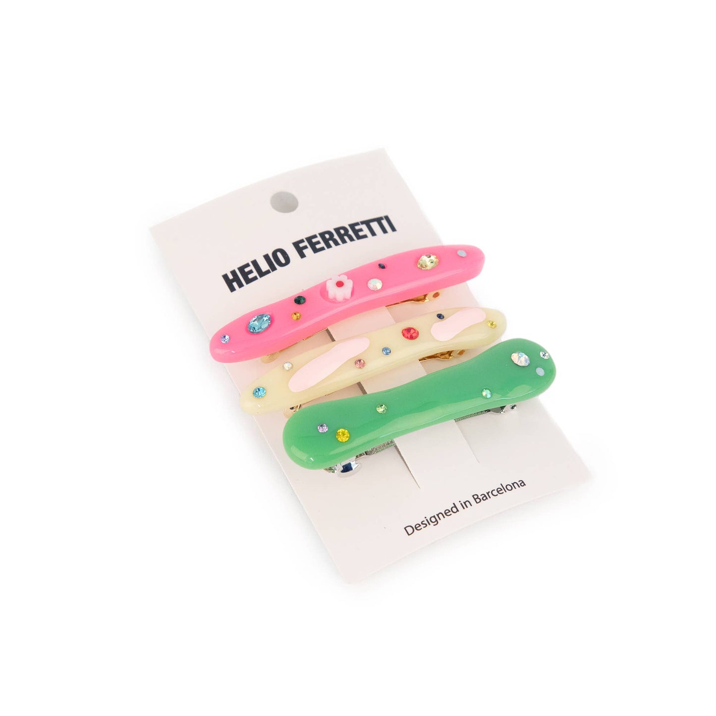 Helio Ferretti - PACK OF 3 MULTICOLOR CLIPS HF