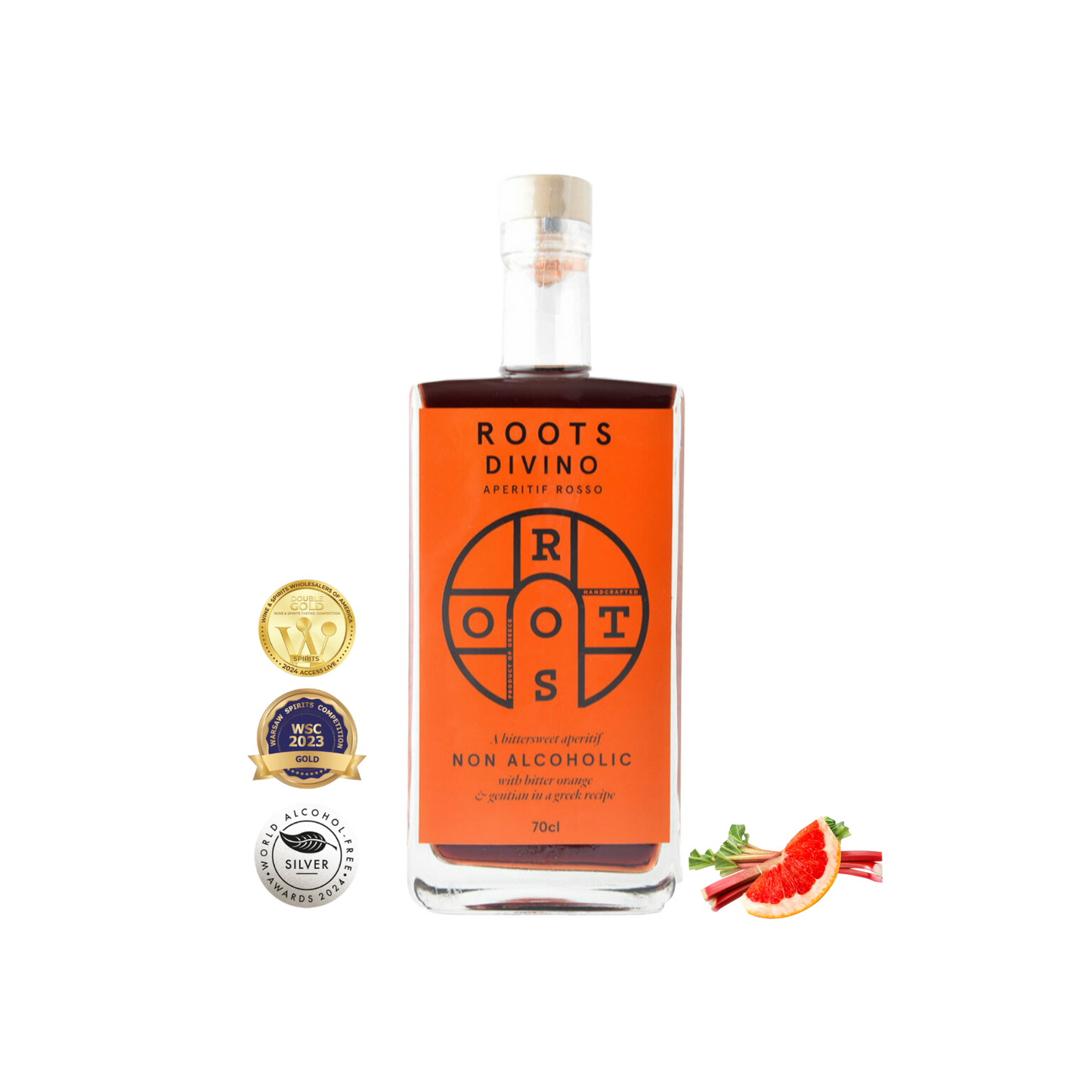 Roots Divino 0% alc vermouths - Roots Divino Rosso Non Alcoholic Vermouth - Award Winning