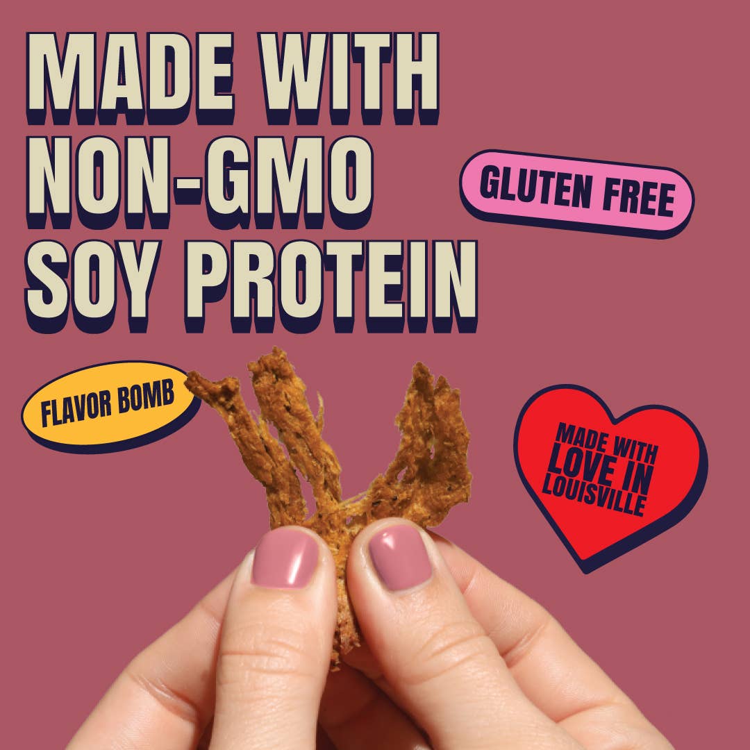 Louisville Vegan Jerky Co. - Vegan & Plant Based Maple Bacon Jerky 3 oz: Single Bag