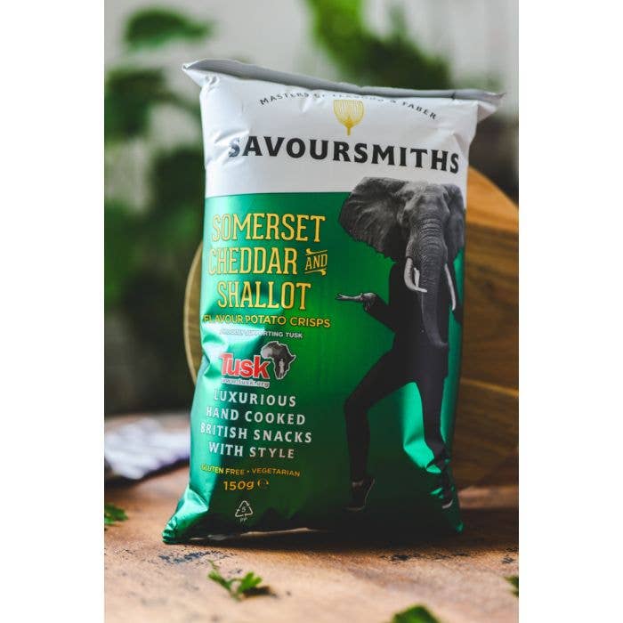 Somerset Cheddar & Shallot Chips | Savoursmiths 150g