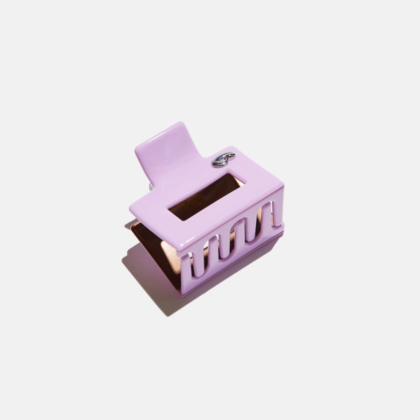 CHUNKS - Midi Box Claw in Lilac + Brown