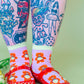 Nettle Studios - Women’s Cotton Ankle Socks - Cinnamon Bears
