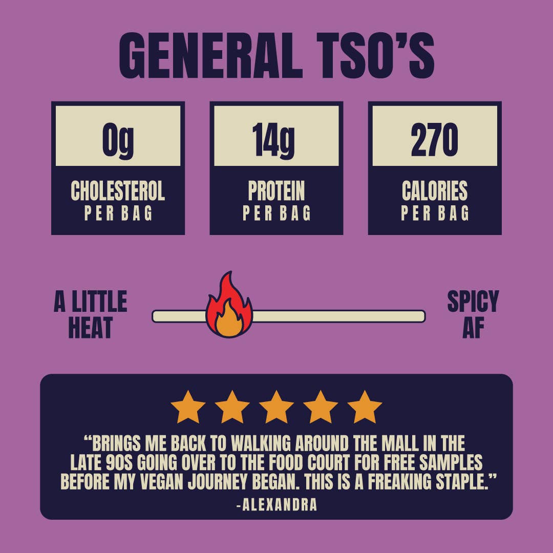 Louisville Vegan Jerky Co. - Vegan & Plant Based General Tso's Jerky 3 oz