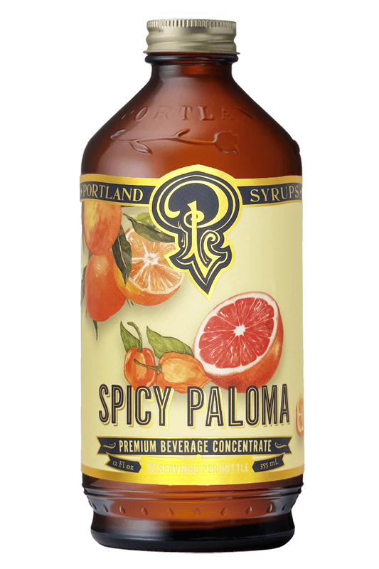 Portland Syrups - Spicy Paloma Syrup 12oz - cocktail / mocktail / Coffee / Tea