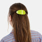 CHUNKS - Oval Barrette in Lime