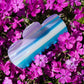 Paulina Otero - Vase Hair-Claw in Blue Stripes