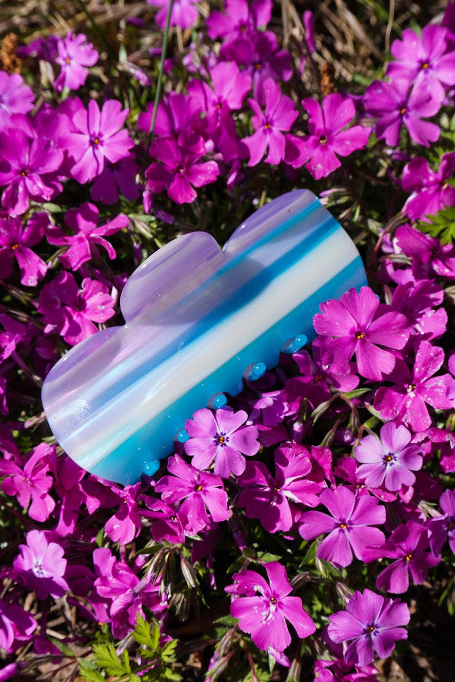 Paulina Otero - Vase Hair-Claw in Blue Stripes