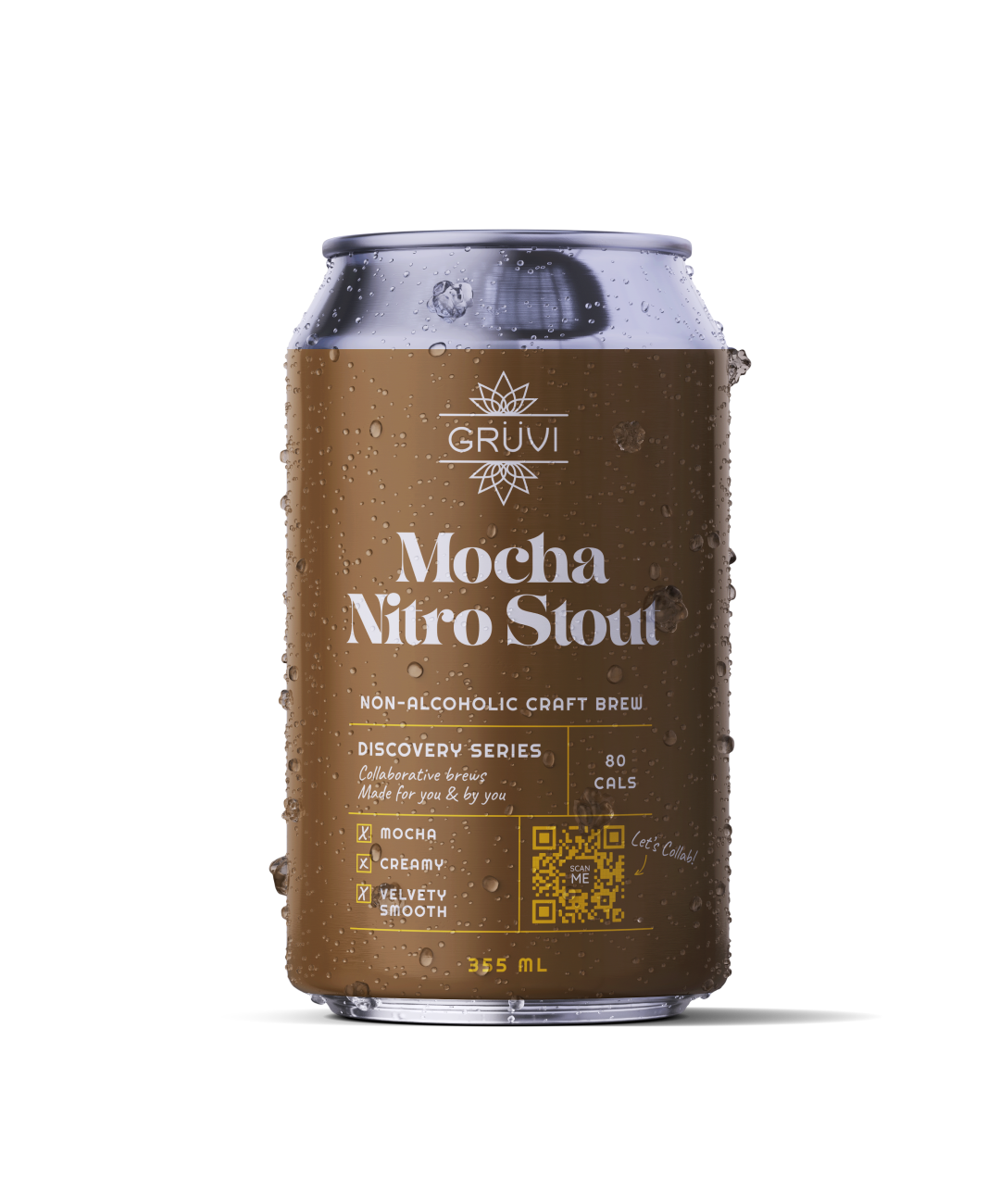 Grüvi Beer- Non Alcoholic Mocha Nitro Stout