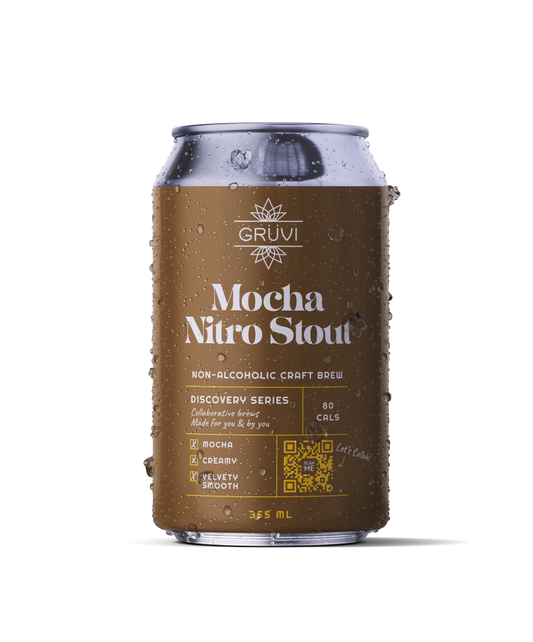 Grüvi Beer- Non Alcoholic Mocha Nitro Stout