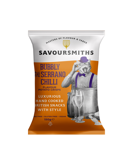 Savoursmiths Bubbly and Serrano Chilli Potato Crisps