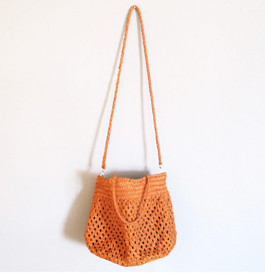 En Shalla Leather Bag - Burnt Sienna