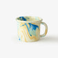 Crow Canyon Home - BORNN Multi Swirl Enamelware 12 oz Mug: Lemon Cream Swirl