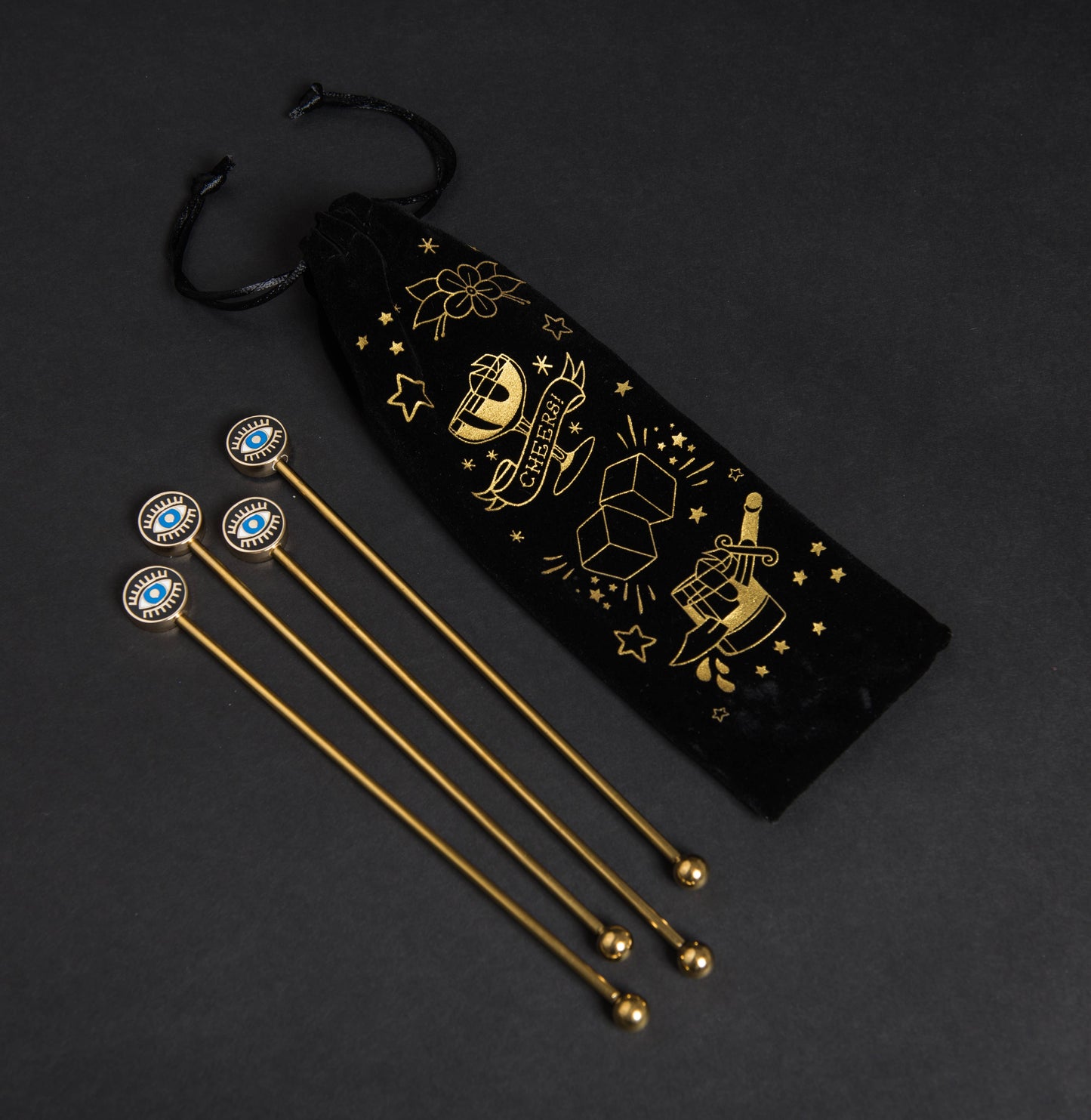 Evil Eye Cocktail Stirrers