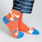 Tailored Union - Robbie Simon Women's Moon Fruit Socks: Red White & Blue