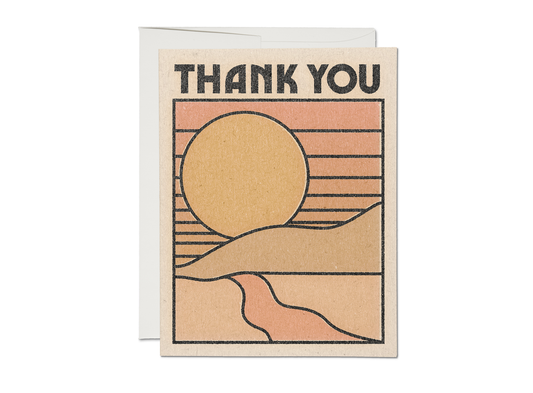 Thank You Sun thank you greeting card